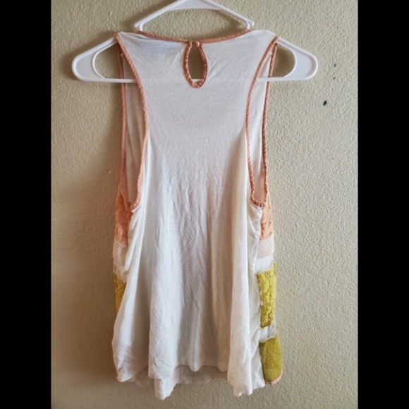 Sunday in Brooklyn Lace Striped Boho Tank Top - Picture 5 of 5